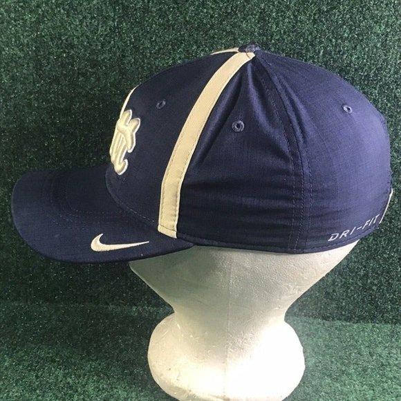 Pittsburgh PITT Panthers Nike Classic 99 Dri Fit Adjustable Navy/Gold Hat Cap - Picture 3 of 9